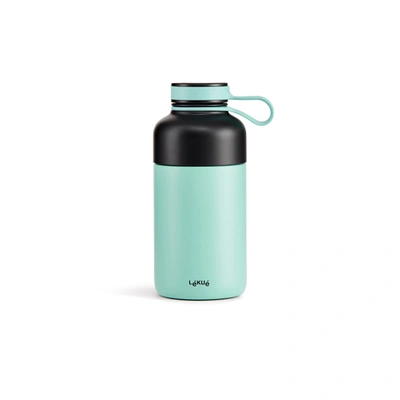 Lekue Insulated Bottle To Go, 10-ounce, Turquoise In Blue