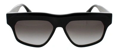 Victoria Beckham Vb603s 001 Rectangle Sunglasses In Black