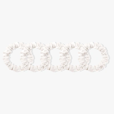 Lilysilk Pure Silk Hairband Small Size 5pcs In White