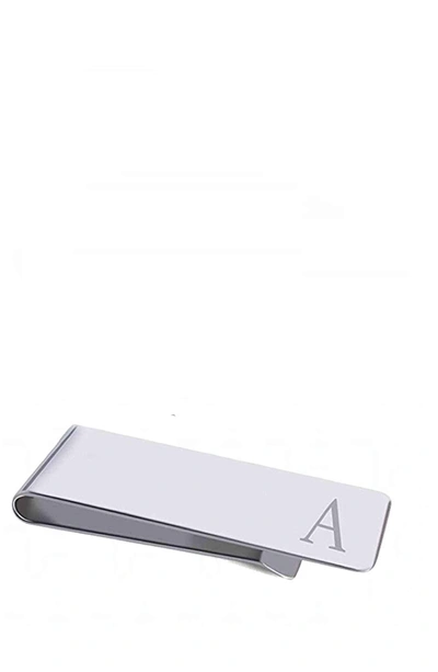 Stephen Oliver Silver Initial "a" Money Clip