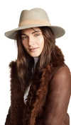 Rag & Bone Zoe Velvet-trim Fedora Hat In Taupe