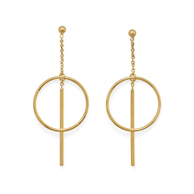 Liv Oliver 18k Gold Geometric Earrings