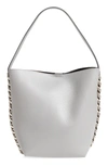 Givenchy Infinity Calfskin Leather Bucket Bag - Grey In Pearl Grey