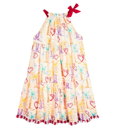 Zimmermann Kids' Ginger Printed Cotton Dress In Neutrals