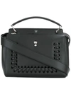 Fendi Dotcom Tote In Black