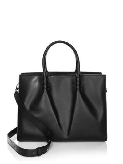 Tod's Lady Moc Leather Medium Satchel In Black