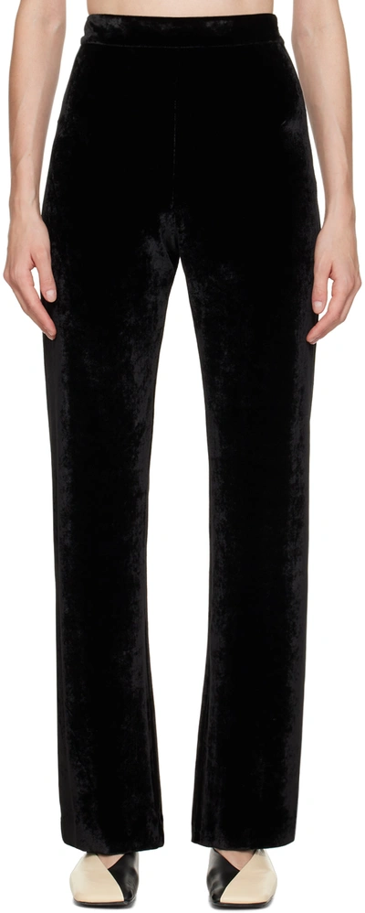 Jil Sander Wide-leg Trousers In 001 Black