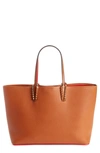 Christian Louboutin Cabata Calfskin Leather Tote - Brown In Cannelle/ Cannelle