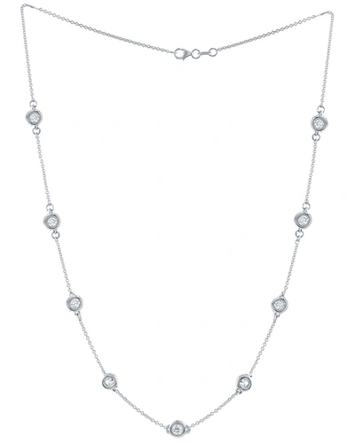 Diana M. 14k White Gold 2.25cts Diamond Necklace