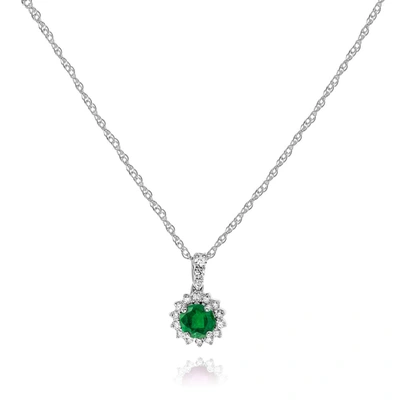 Diana M. Diamond Necklace In Silver