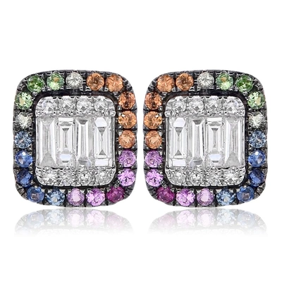 Diana M. Diamond Earrings In Multi