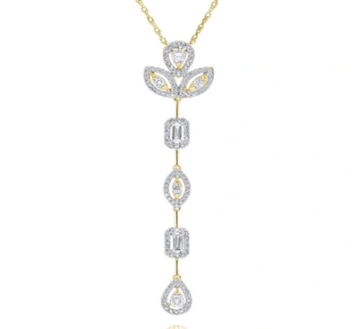 Diana M. Diamond Necklace In Gold