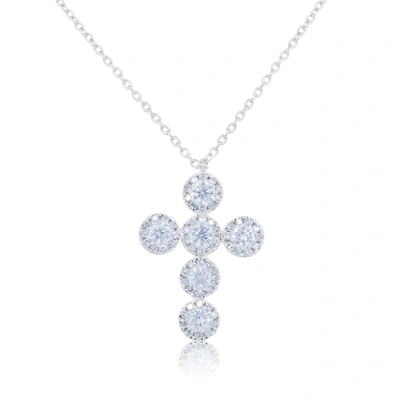 Diana M. Diamond Necklace In Silver