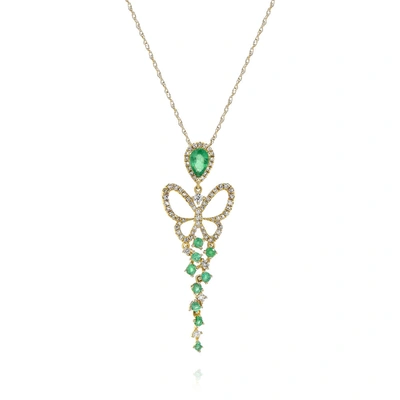 Diana M. Diamond Necklace In Gold