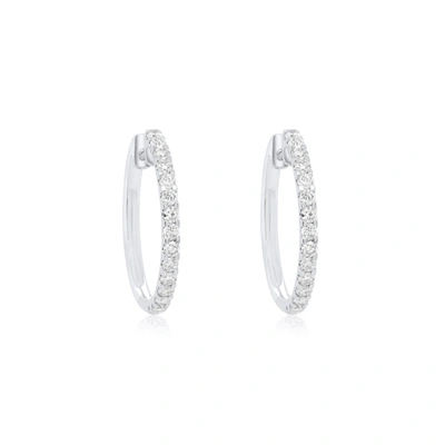 Diana M. Diamond Earrings In White