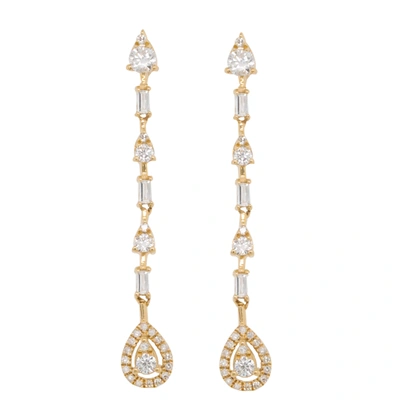 Diana M. Diamond Earrings In White