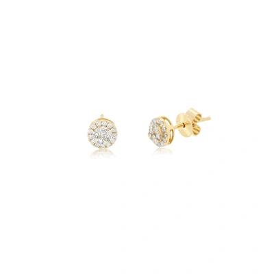 Diana M. Diamond Earrings In White