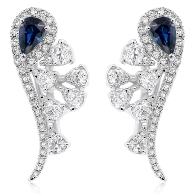 Diana M. Diamond Earrings In Silver