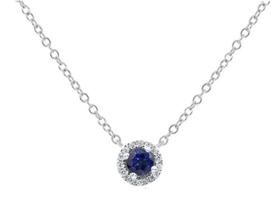 Diana M. Diamond Necklace In Silver