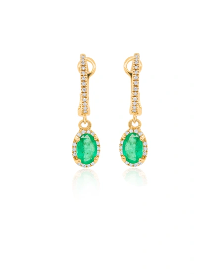 Diana M. Diamond Earrings In Gold