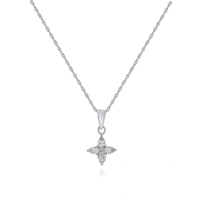 Diana M. Diamond Necklace In Silver