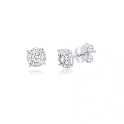 Diana M. Diamond Earrings In Gold