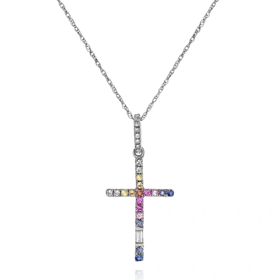 Diana M. Diamond Necklace In Silver