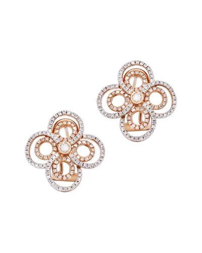 Diana M. Diamond Earrings In Gold