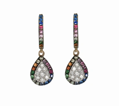 Diana M. Diamond Earrings In Multi