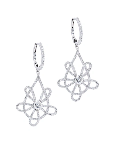 Diana M. Diamond Earrings In Silver