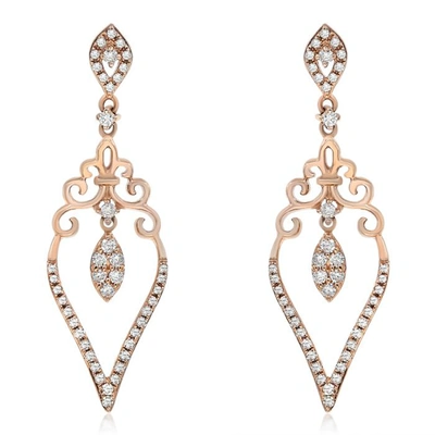 Diana M. Diamond Earrings In White