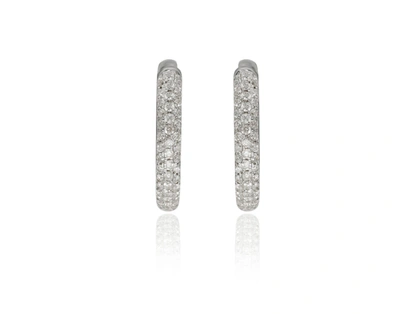 Diana M. Diamond Earrings In White