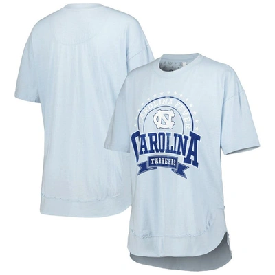 Pressbox Carolina Blue North Carolina Tar Heels Vintage Wash Poncho Captain T-shirt