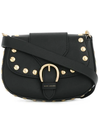 Marc Jacobs Small Studded Navigator Bag In Black