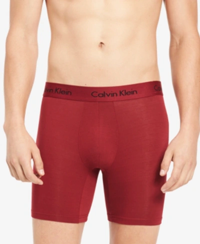 Calvin Klein Men's Underwear, Body Modal Boxer Brief U5555 In Deep Red