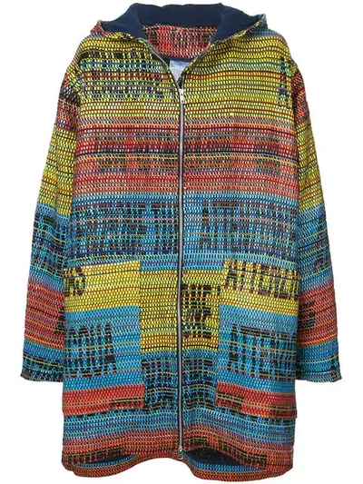 Bethany Williams Electrical Parka Coat In Multicolour
