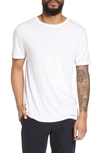 Vince Reverse Hem Slim Fit T-shirt In Optic White