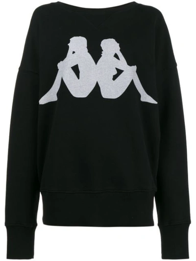 Faith Connexion X Kappa Printed Sweatshirt In 001 Black