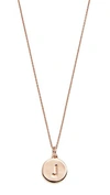 Kate Spade Initial Pendant Necklace In J