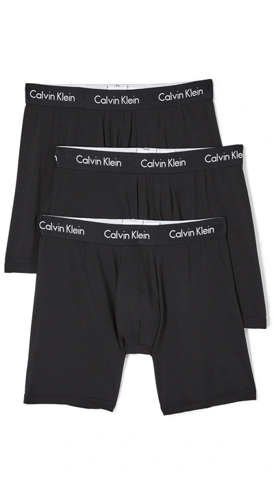 Calvin Klein Underwear Body 3-pack Stretch Modal Boxer Briefs In Black |  ModeSens