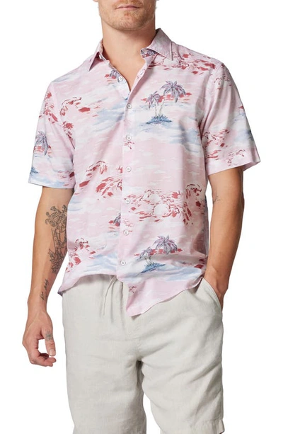 Rodd & Gunn Brash Tropical Short Sleeve Shirt In Pacific Coral
