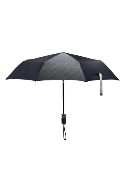 Shedrain Stratus Auto Open Stick Umbrella In Black/ Black Matte