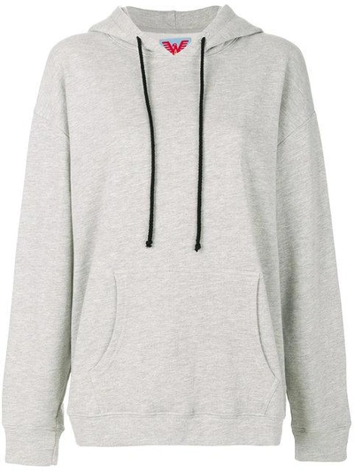 Adaptation Embroidered Oversized Hoodie - Grey