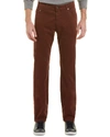 Ag The Graduate Tapered Fit Pants In Deep Mahogany In Red