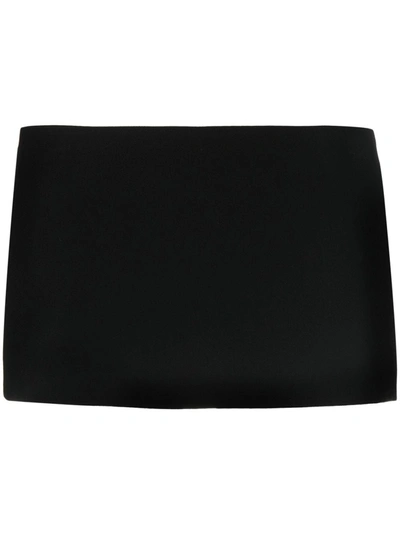 Monot Low-rise Tube Miniskirt In Black