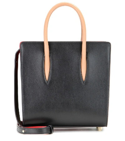 Christian Louboutin Paloma Small Embellished Leather Tote In Black