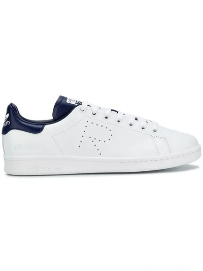 Adidas By Raf Simons Raf Simons For Adidas Women's Stan Smith Leather Lace Up Sneakers In White
