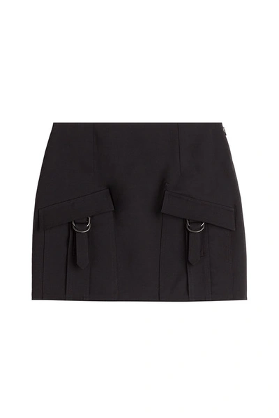 Anthony Vaccarello Wool Mini-skirt With Cargo Pockets