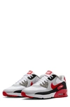 Nike Air Max 90 Sneaker In White/ Red/ Black/ Pewter Grey