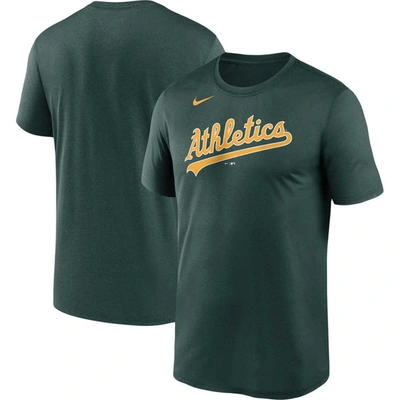 Nike Green Oakland Athletics Wordmark Legend Performance Big & Tall T-shirt